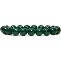 AA Grade Green Agate Gemstones Healing Power Crystal Elastic Stretch Beaded Bracelet 7" Unisex,10mm Beads