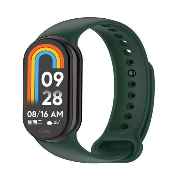Correa de Silicona para Xiaomi Mi Band 8, Premium, Deportiva, Resistente al Agua