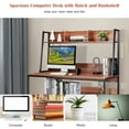 thumbnail image 5 of Costway 47'' Computer Desk w/ 3 Storage Cubes & Open Bookcase Home Office Coffee, 5 of 10