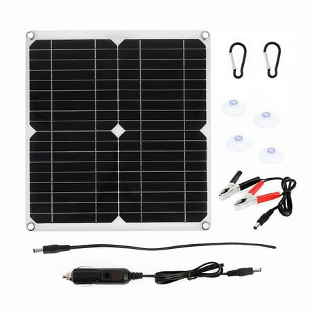 

20W 18V Car Battery Solar Charger Outdoor Portable USB Monocrystalline Solar Panel for Mobile Phone Action Camera Car