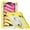 Yellow and Cream, variant on navor Rugged Cover Compatible with iPad Mini 6 (2021), Rotatable Kickstand Shoulder & Hand Strap Shockproof Heavy Duty Protective Case