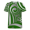 thumbnail image 4 of Wancir Chemises pour Hommes en Solde Mode Décontractée Imprimé Sport Manches Courtes Col Rond Blouses Chemises, 4 of 4
