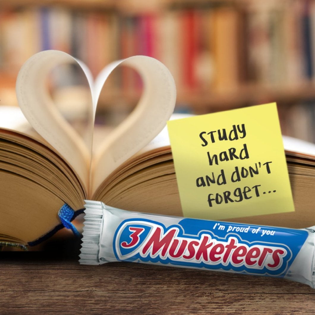 3 MUSKETEERS Chocolate Singles Size Candy Bars 1.92-Ounce Bar 36-Count Box