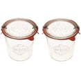 thumbnail image 1 of Frascos para Conserva WECK 742 Molde Transparente Vidrio 1/2L (2 Frascos), 1 of 9