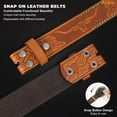 thumbnail image 4 of WHIPPY Western Leather Belt Strap for Women Men without Buckle Cowgirl Cowboy Engraved Embossed Belt Strap, 4 of 8
