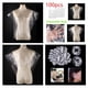thumbnail image 1 of 100 piezas de cabellero desechable, de chal, capas de cabellero piezas de cubierta de oreja Colco  Capa de corte de pelo desechable, 1 of 8