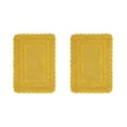 thumbnail image 6 of Better Trends 2 Piece Bathroom Rugs Set 100% Cotton, Soft Tufted Bath Mat, Water Absorbent & Reversible Bath Rug (Yellow) Lilly Crochet Collection, 6 of 6