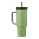 thumbnail image 1 of Vaso de viaje Owala de acero inoxidable de 1,2 L con tapa, color verde pajizo, 1 of 6