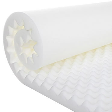Gilbin Cot Egg Crate Foam Mattress Topper 30" x 74" Fits Camp Cots for Guest Bed, Child’s nap mat, Camping mat. Cars, or Campers.