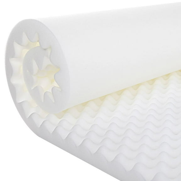 Gilbin High Density Comfort Support Foam Mattress Topper for Cot, 30" x 74"