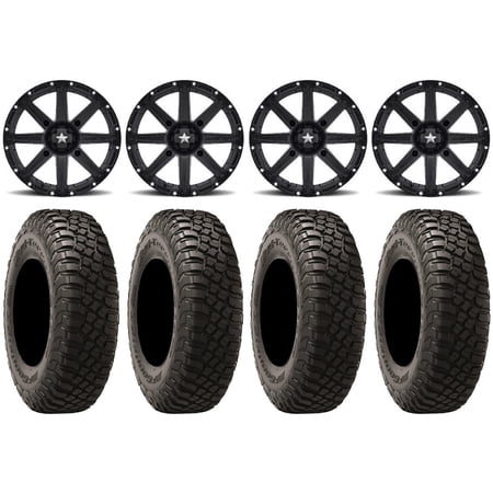 MSA Black Clutch 15 UTV Wheels 35 BFG KM3 Tires Polaris RZR XP 1000 / PRO XP / Ranger XP 900/1000