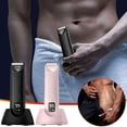thumbnail image 1 of Estbridge Electric Trimmer for Men | SkinSafe Ceramic Blades | Quiet Waterproof Rechargeable Razor | 4 Adjustable Length Guards | LED Display | Charging Base | 5ml Lubricant Included, 1 of 9