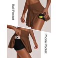 thumbnail image 3 of Pinspark Golf Skorts for Woman Pleated Lightweight Tennis Skort with Pockets Shorts Mini Running Skirt, 3 of 6