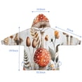 thumbnail image 7 of Red Mushroom Flower White Pattern Blanket Hoodies for Kids 6-13YR Oversize Wearable Blanket Hoodies for Boys Girls Teens, 7 of 7