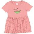 thumbnail image 3 of Inktastic Sweet Pea Girls Baby Dress, 3 of 5