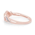 thumbnail image 2 of AFFY 0.03CT White Natural Diamond Triple Heart Promise Ring in 14k Rose Gold over Silver-10.5, 2 of 6