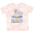 thumbnail image 3 of Inktastic Will You Be My Godparents? Cute Elephants Moon and Stars Boys or Girls Toddler T-Shirt, 3 of 5
