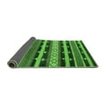 thumbnail image 2 of Ahgly Company Indoor Round Solid Green Modern Area Rugs, 4' Round, 2 of 4