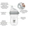thumbnail image 3 of Haakaa Generation 3 Glass Baby Bottle 6 oz/160 ml, 1 PK - Grey, 3 of 5