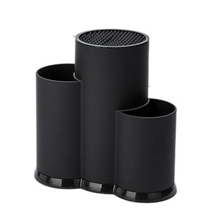 

Kitchen Cutter Holder Knife Storage Rack with a Drain Hole Kitchen Supplies Black
