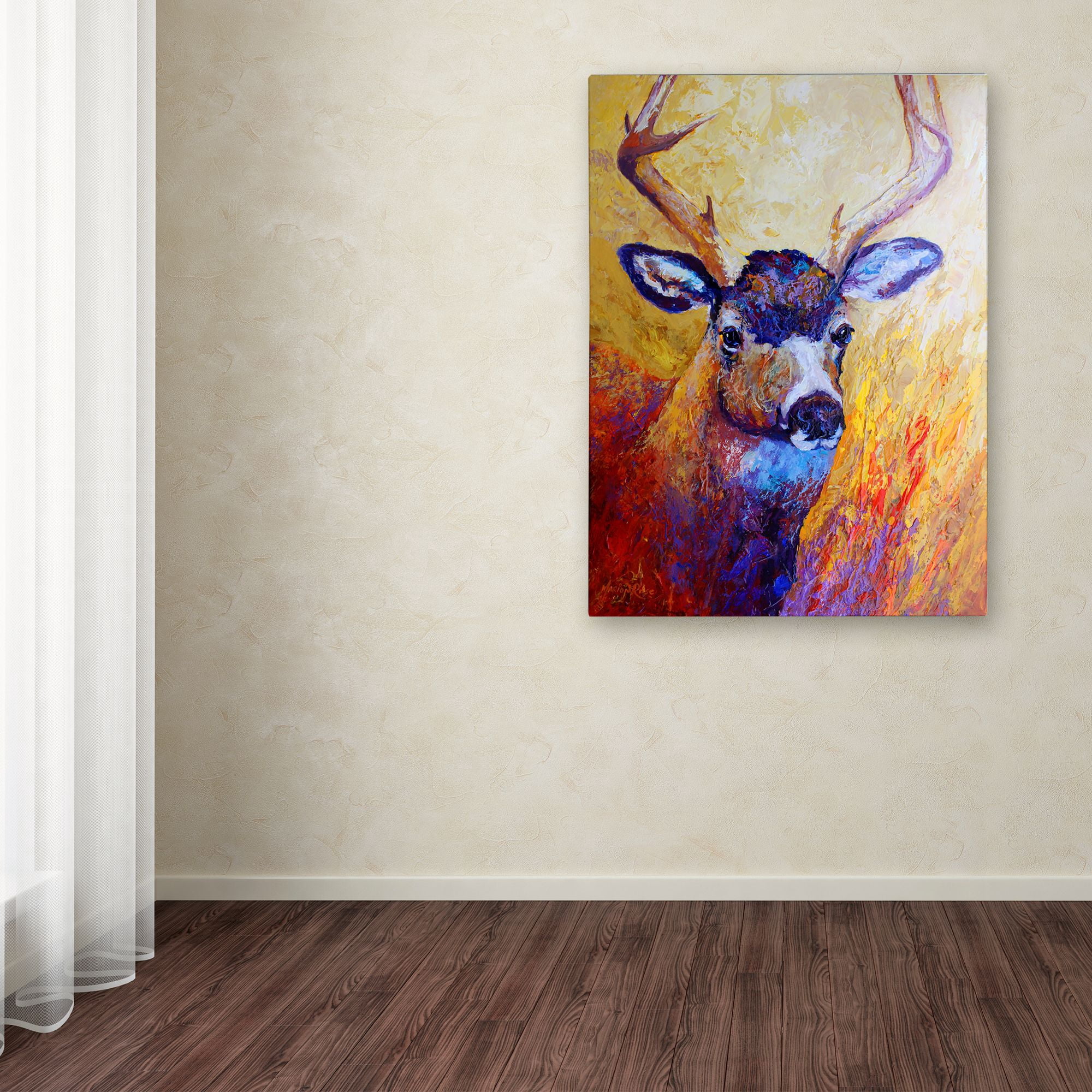 Trademark Fine Art 'Mule Deer Buck' Canvas Art by Marion Rose