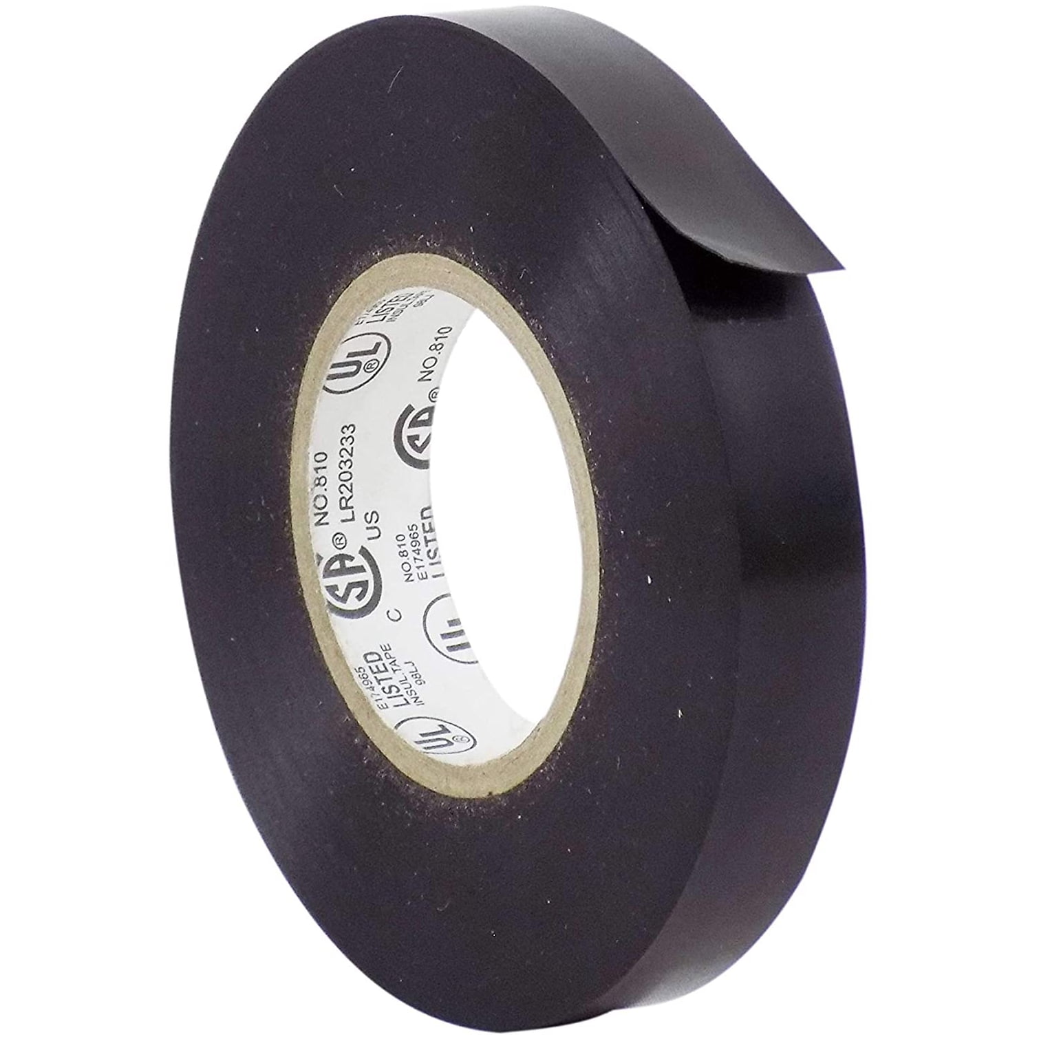 WOD Professional Utility Vinyl Rubber Adhesive Electrical Tape 3/8" 66 ft-9mm 