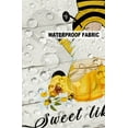thumbnail image 5 of Pack of 2 Outdoor Pillow Covers, Bee Sweet Like Honey Honeycomb Waterproof Square Throw Pillowcase Cushion Decorative Pillow Covers for Couch Patio Tent, 16x16 in, 5 of 6