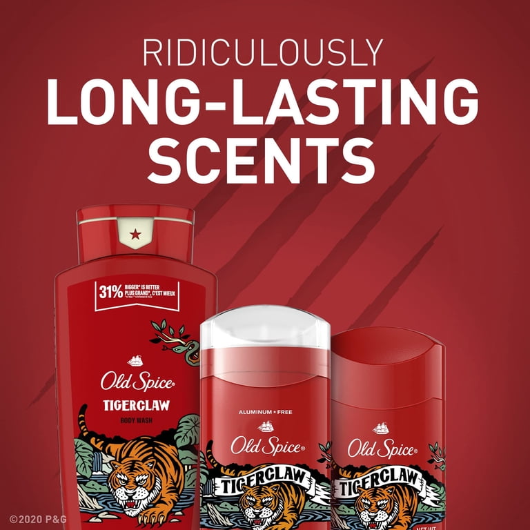 Old Spice Men's Tigerclaw Invisible Solid Deodorant, 12/2.6 Oz