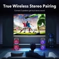 thumbnail image 2 of Heavy Bass Portable Speaker Subwoofer Dual 6.5 Inch/Dual 8.5 Inch Speaker Large Stereo Speaker Party Performance Karaoke Singing Dancing Speaker with Microphone Remote Control, 2 of 12