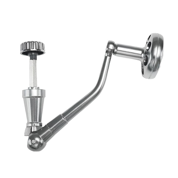 QualitChoice for Spinning Reel Handle Fishing Accessories Sturdy Fly Arm Grips Silver Fishing Rocker