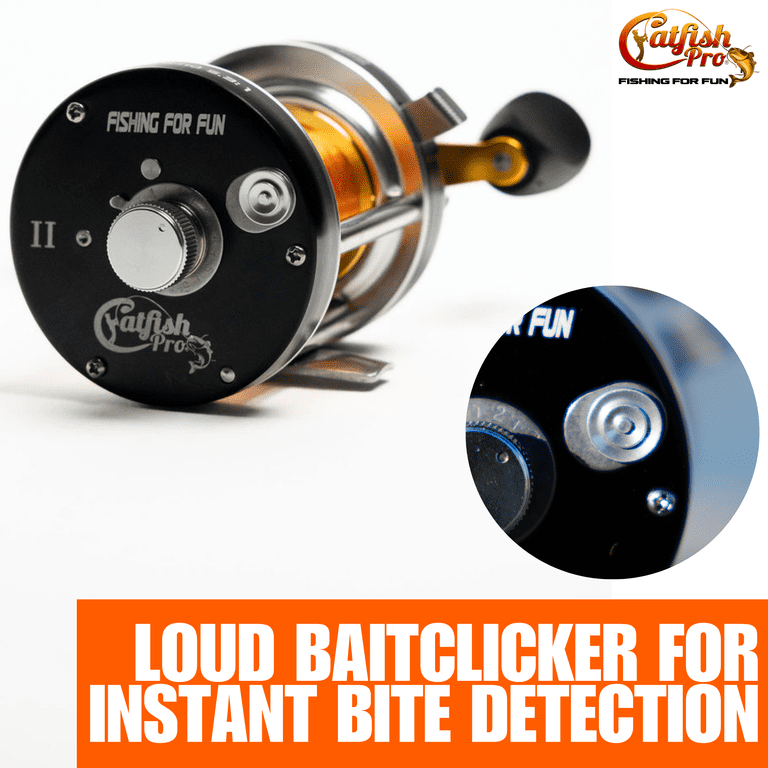 Catfish Pro Fishing For Fun 500 Round Baitcasting Fishing Reel Catfish Pro Fishing For Fun 500 Round Baitcasting Fishing Reel