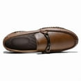 thumbnail image 5 of Men's Casual Loafers Slip On Leather Shoes Comfortable Lightweight Driving Shoes Male Moccasins Classic Penny Loafer Flats Boat Shoes Outdoor Walking Shoes, 5 of 21