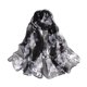 thumbnail image 2 of Bufanda de seda Minnieouse con estampado floral para mujer pañuelo ligero y elegante de lujo para playa, 2 of 6