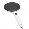 thumbnail image 1 of Electric Crepe Maker, 8in Electric Griddle with On Off Switch & Automatic Temperature Control, Non Stick Dipping Plate with Whisk & Spatula for Pancake, Tortilla, Blintzes White, 1 of 7