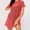 Hot Pink, variant on Ayolanni Short Sleeve Summer Shirts for Women Scoop Neck Tunic Lightweight Solid Blouse Going Out Loose Shirts Womens Spring Tops Black L