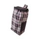 thumbnail image 3 of Bolsa de compras de tela Oxford plegable con bolsillos laterales, moderna Gris, 3 of 8