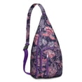 thumbnail image 1 of Ethnic Mandala Sling Backpack - Exotic Paisley & Abstract Pattern, Fashionable Layered Storage Pack for Students & Outdoor Enthusiasts, 1 of 4