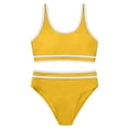 thumbnail image 3 of Gelikeya Girls Swimsuit Toddler Boy Swimsuit Boys Bathing Suit Holiday Swimwear Summer Outfits Yellow, 8-9 Years, 3 of 7