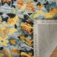 thumbnail image 3 of SAFAVIEH Blossom Everitt Floral Wool Fringed Area Rug, Blue/Multi, 5' x 8', 3 of 5
