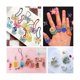 thumbnail image 3 of 290 hojas: kit de láminas termorretráctiles, 30 hojas de arte retráctiles A4, 40 ganchos para aretes, 120 llaveros para manualidades, 3 of 5