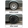 thumbnail image 3 of Car Wheel Rim Cap, Wheel Hub Cap Snap On Scratch Resistant Full  4 Pcs  for Any 15 Inches Steel Wheel, 3 of 7