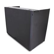 ProX XF-MESA MEDIA MK2 DJ Facade Table Station withTV Mount, Black and White