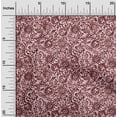 thumbnail image 2 of oneOone Cotton Flex Maroon Fabric Asian Batik Floral Quilting Supplies Print Sewing Fabric By The Yard 40 Inch Wide, 2 of 4
