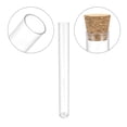 thumbnail image 3 of Unique Bargains Lab Tube Plastic Round Base Test Tubes with Cork Stoppers 10 Pack 0.47x3.94inch, 3 of 5