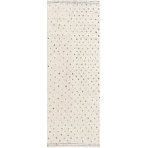 BoutiqueRugs Julie Polka Dot Runner Rug - Rose Cream - 2'8" x 7'3" Runner