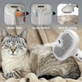 thumbnail image 3 of YITUMU Pet Spray Comb Multi-function Cat Comb Dog Comb Pet One Button Hair Floating Household Cleaning Hair Removal Comb USB Charging, White, 3 of 8