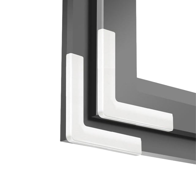 Transemion 10pieces Durable Furniture Edge Protectors Made With PVC For Longevity And Anti-Collision Durable white