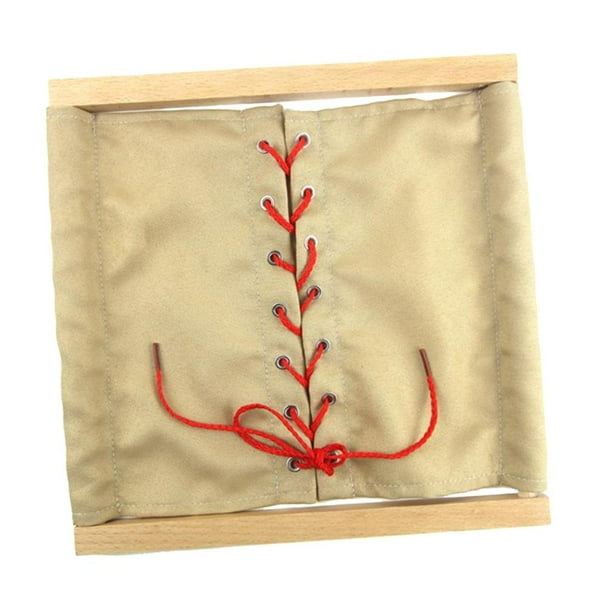 Tablero para aprender a vestirse, habilidades básicas para la , necesidades, juguete educativo para VARIOS Cordón Baoblaze Juguete Montessori para Niños