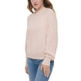 thumbnail image 3 of Calvin Klein Jeans Women's Cable Knit Crewneck Sweater B4HP (Regular,L,Blush), 3 of 4