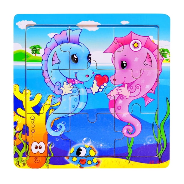 Xihbxyly Ofertas Relámpago de Hoy Juegos de Rompecabezas, Adecuados de 3 a 7 Años, Rompecabezas de Madera, Regalos de Niños y Niñas, Juegos de Aprendizaje Preescolar